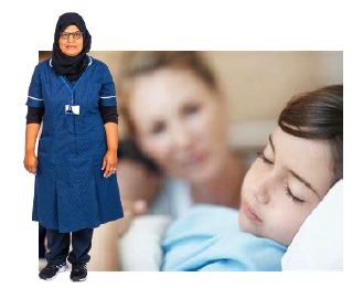 A trained recovery nurse will look after your child