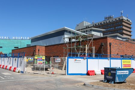 Work continues to progress on the new £17.3m ED at GRH