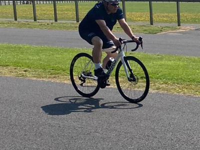 Transplant Games_Adrian cycling